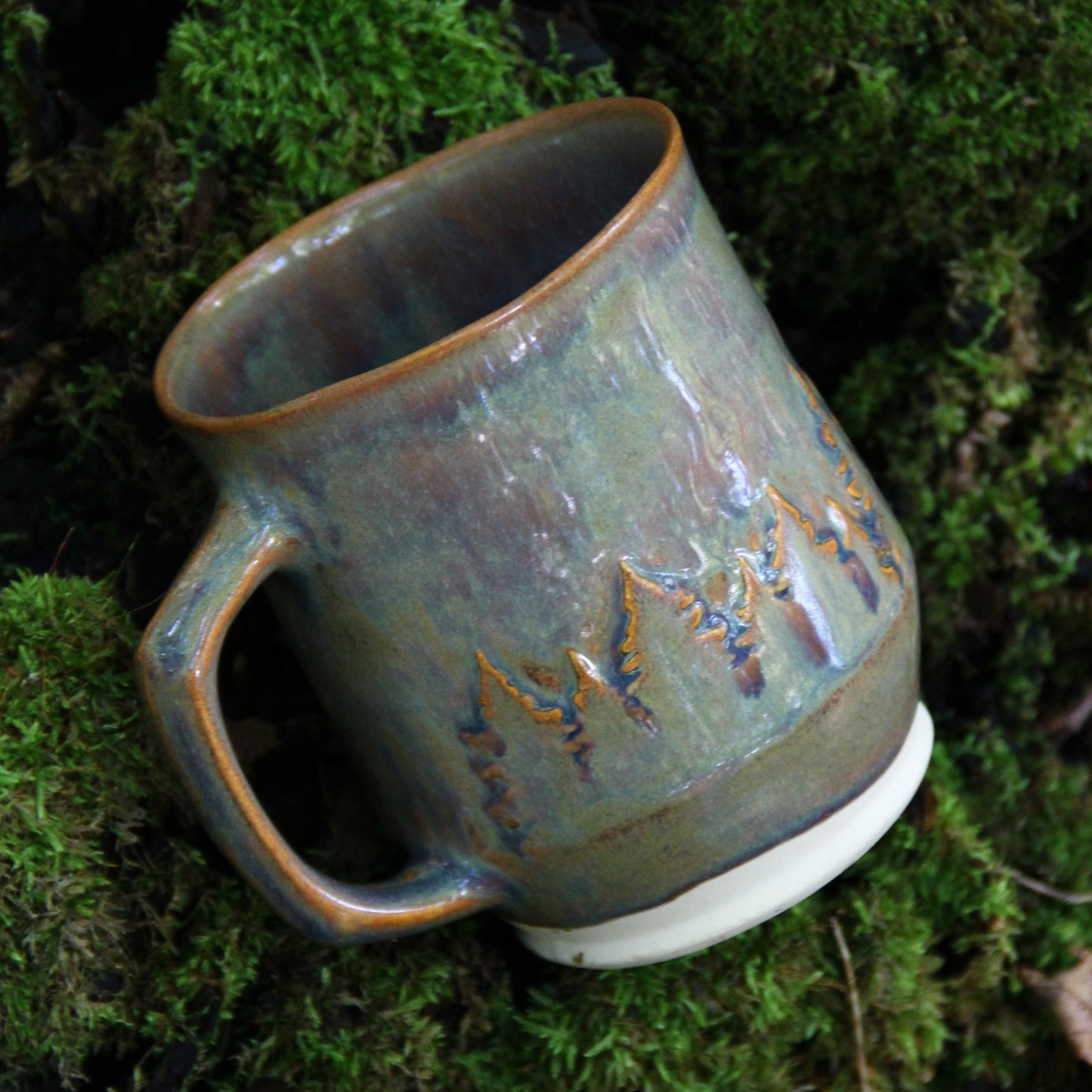 Tasse "Sapins 3D" - Vert Opale