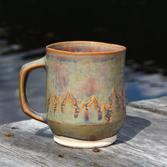 Tasse "Sapins 3D" - Vert Opale
