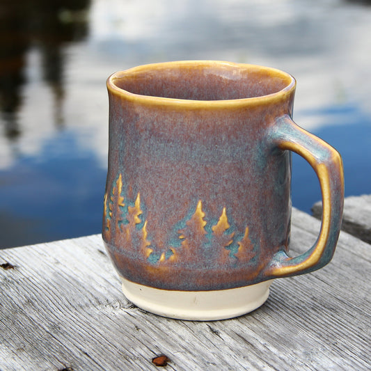 Tasse "Sapins 3D" - Crépuscule