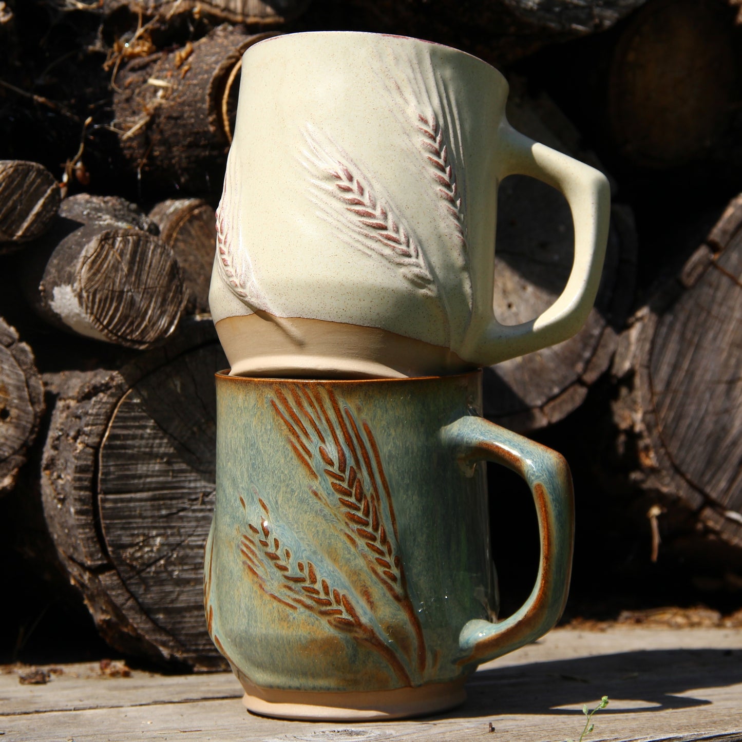 Tasse Géante "Orge / Blé" - Vert Cuivré