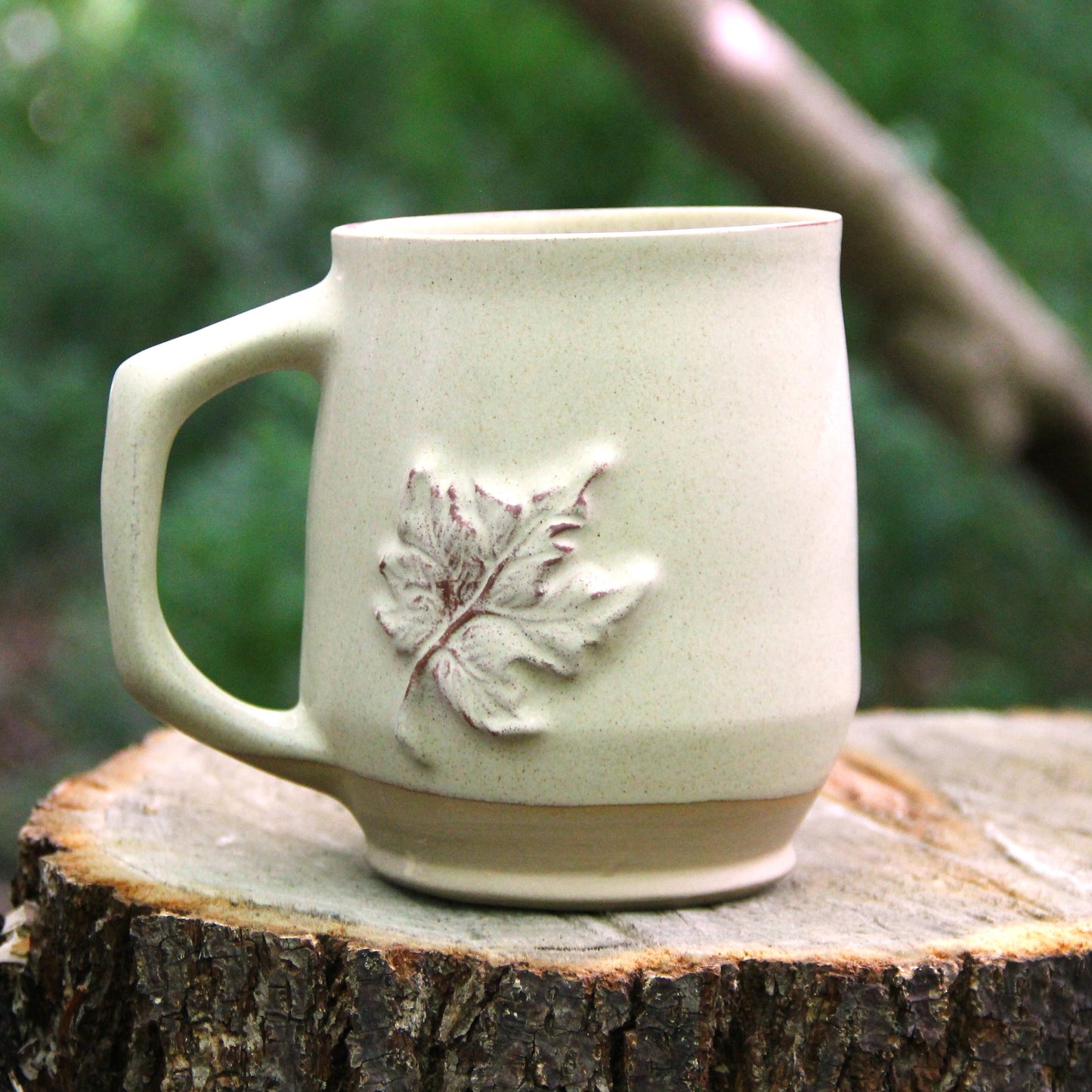 Tasse Géante "Érable 3D" - Vanille Satiné