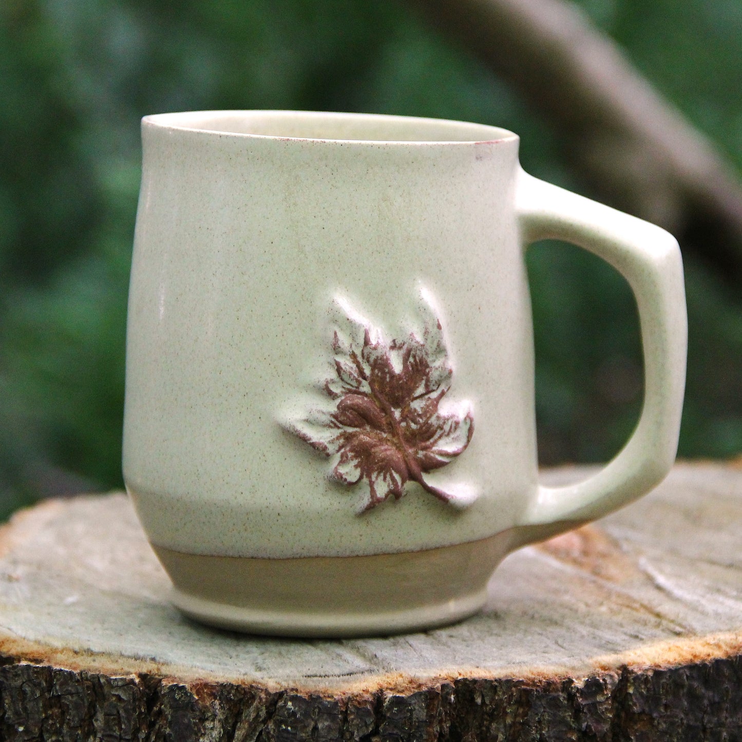 Tasse Géante "Érable 3D" - Vanille Satiné