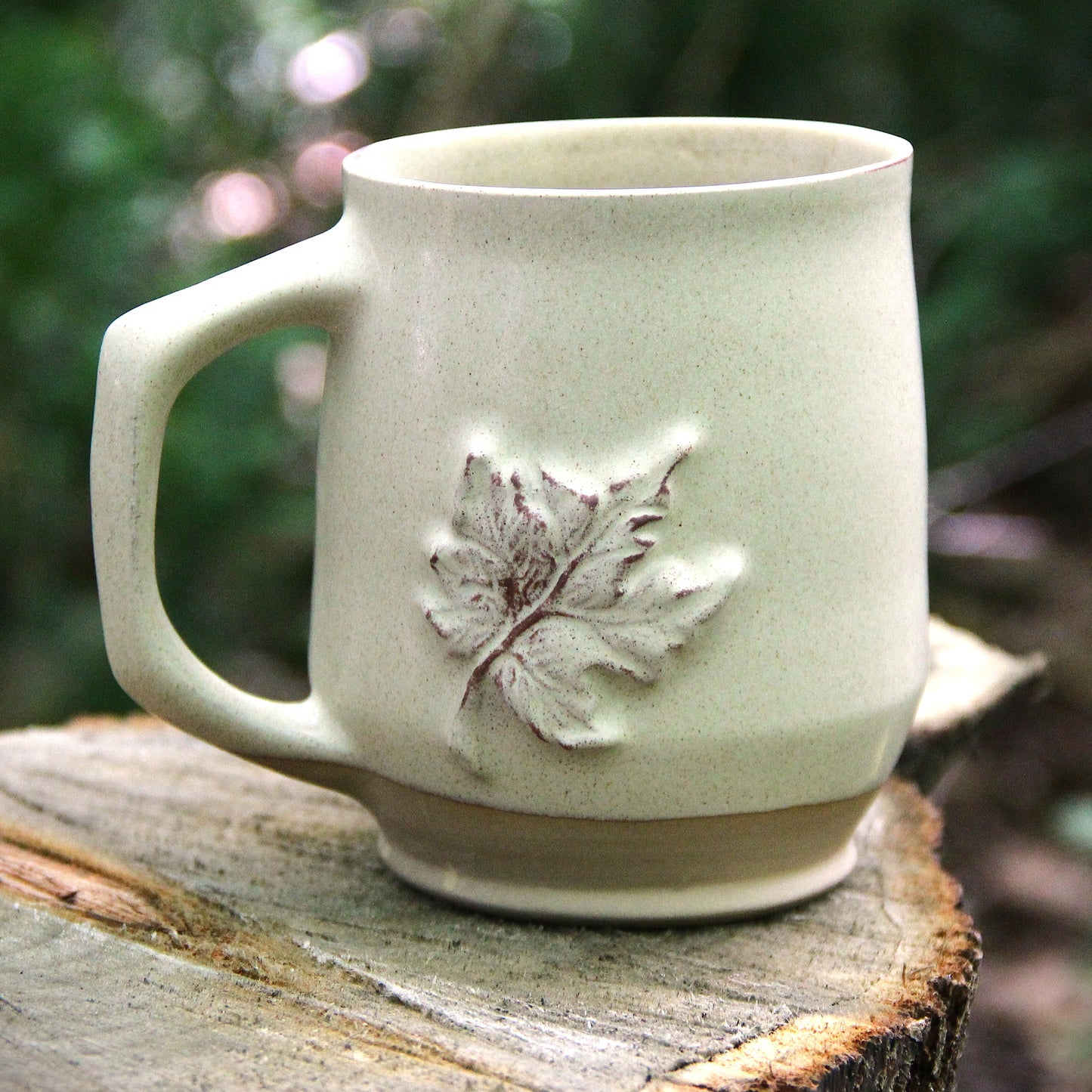 Tasse Géante "Érable 3D" - Vanille Satiné