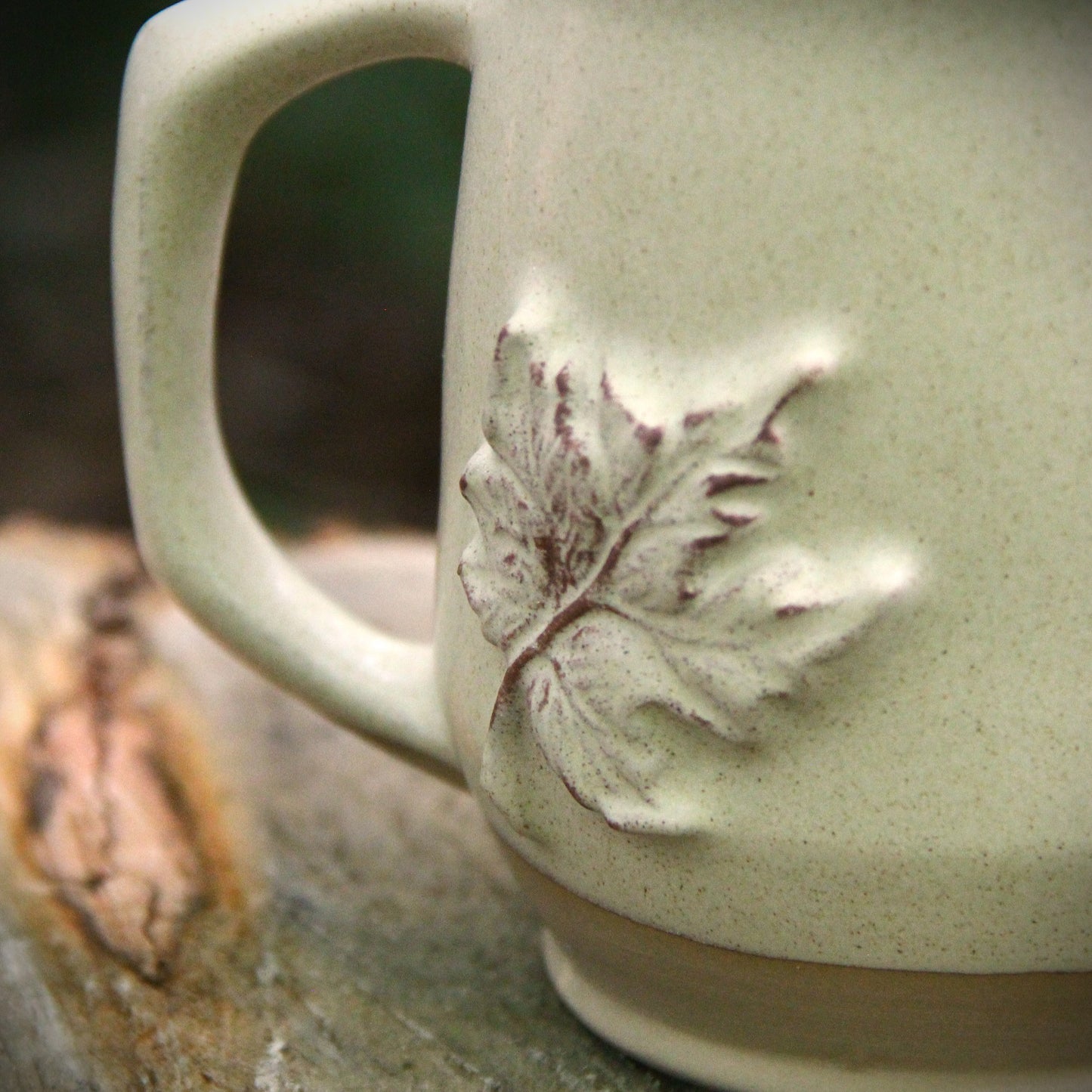 Tasse Géante "Érable 3D" - Vanille Satiné