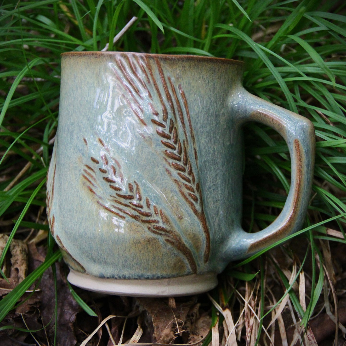Tasse Géante "Orge / Blé" - Vert Cuivré