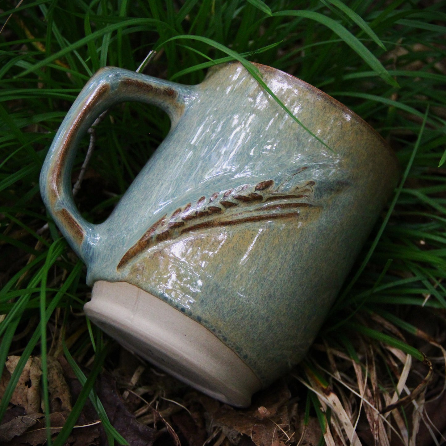 Tasse Géante "Orge / Blé" - Vert Cuivré